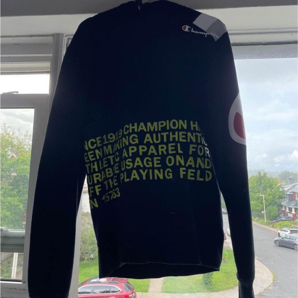 Champion sweater.